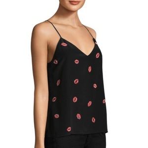 L’Agence Jane Lip Print Tank Top